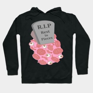 Halloween R.I.P Rest in Pieces Grave and Body Organs. Hoodie
